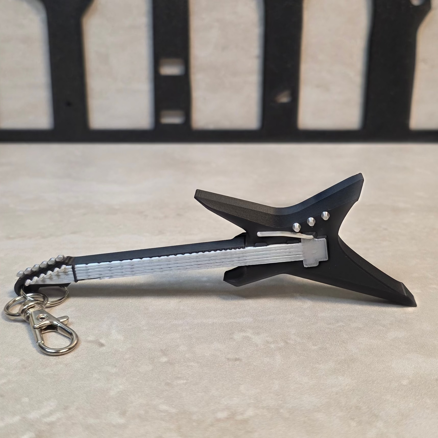 Electric Guitar Keychain