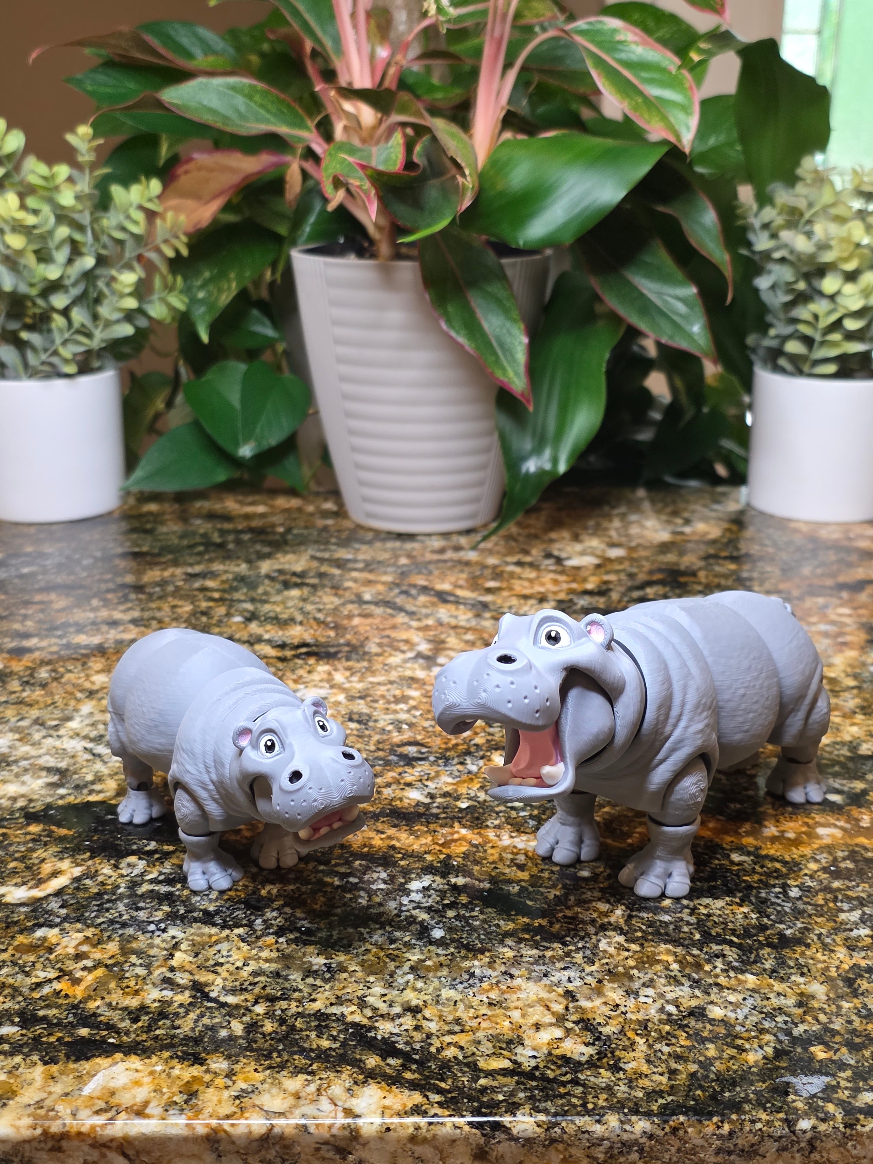Hippo Flexi - Articulated Flexi Zoo Animal Toy