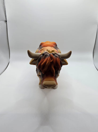 Highland Cow Articulated Flexi Farm Animal