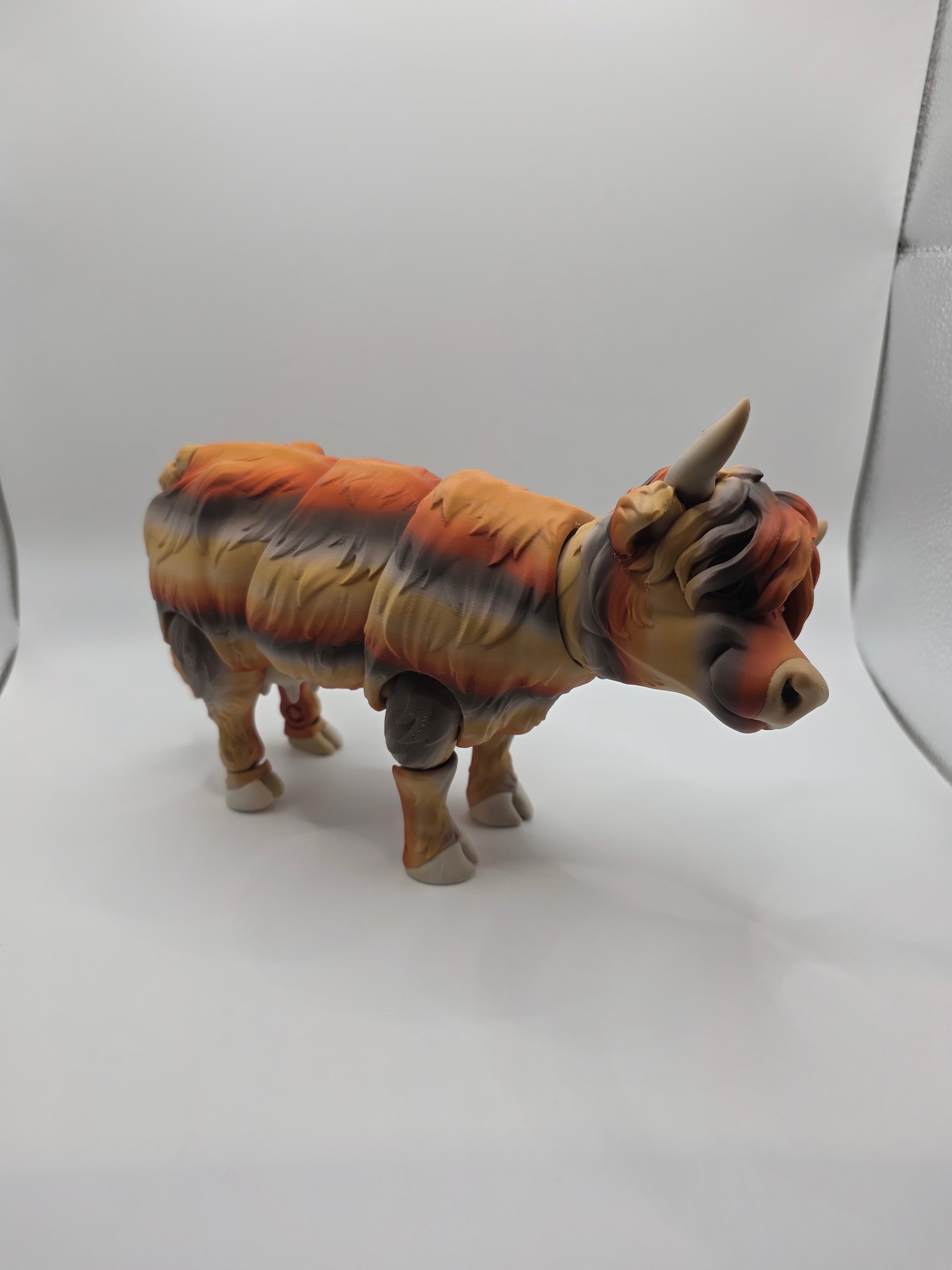 Highland Cow Articulated Flexi Farm Animal
