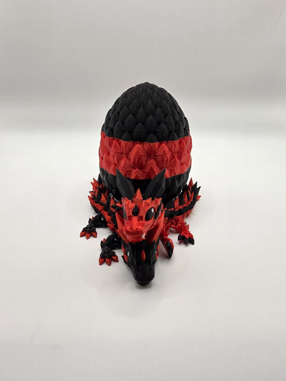 Crystal Baby Dragons – Articulated Flexi Collectible – Red with Black