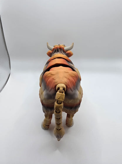 Highland Cow Articulated Flexi Farm Animal