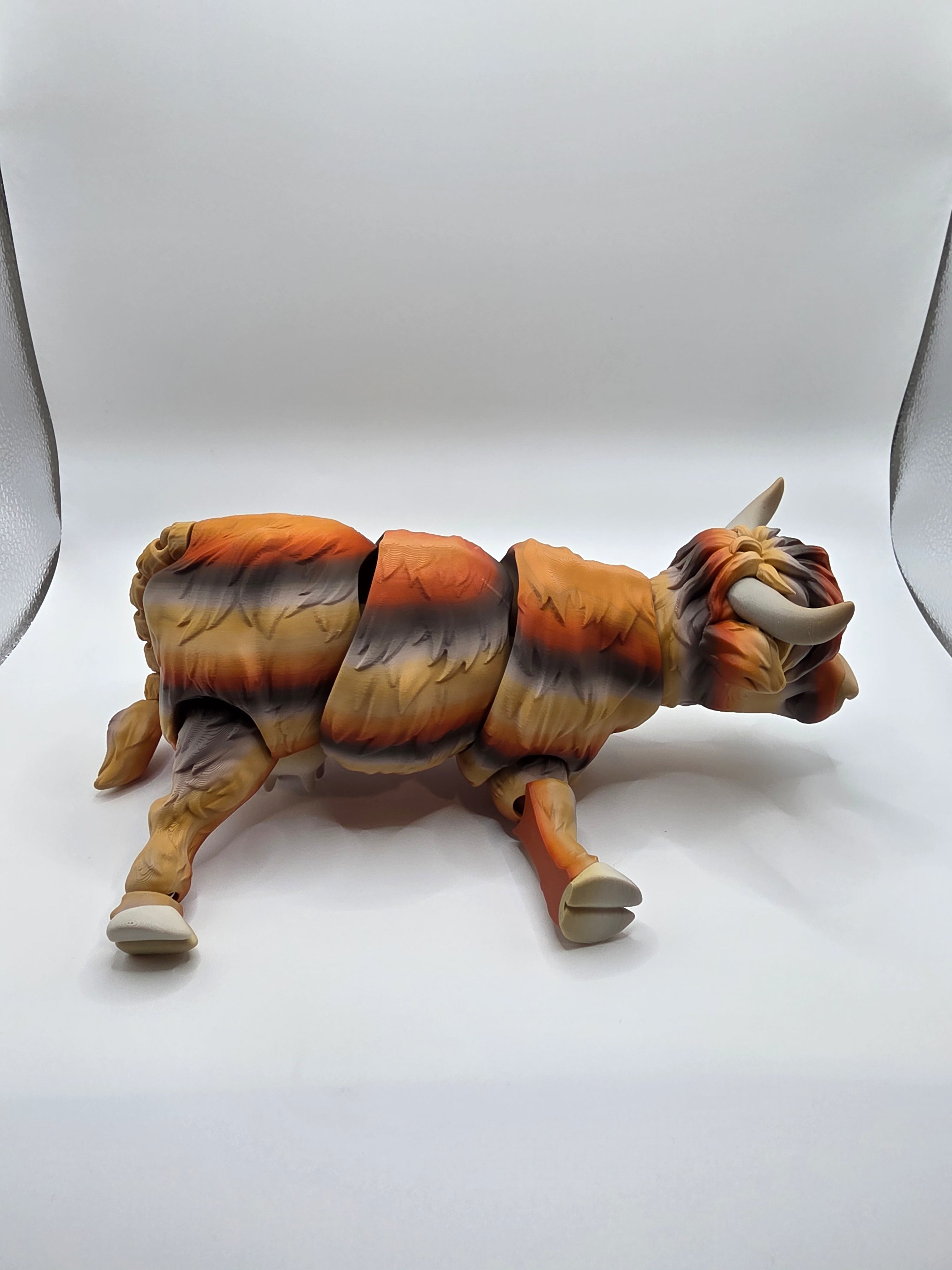 Highland Cow Articulated Flexi Farm Animal