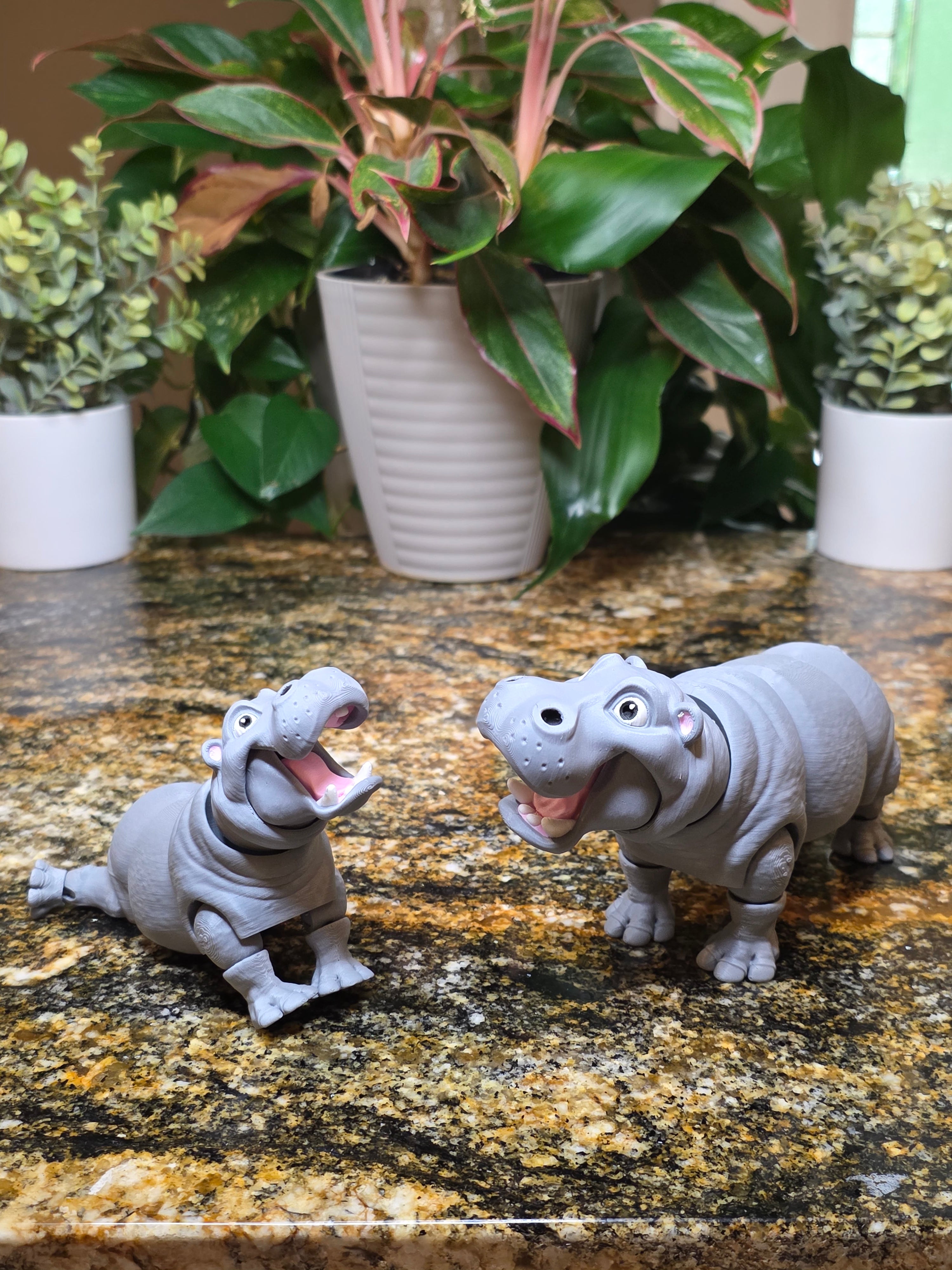Hippo Flexi - Articulated Flexi Zoo Animal Toy