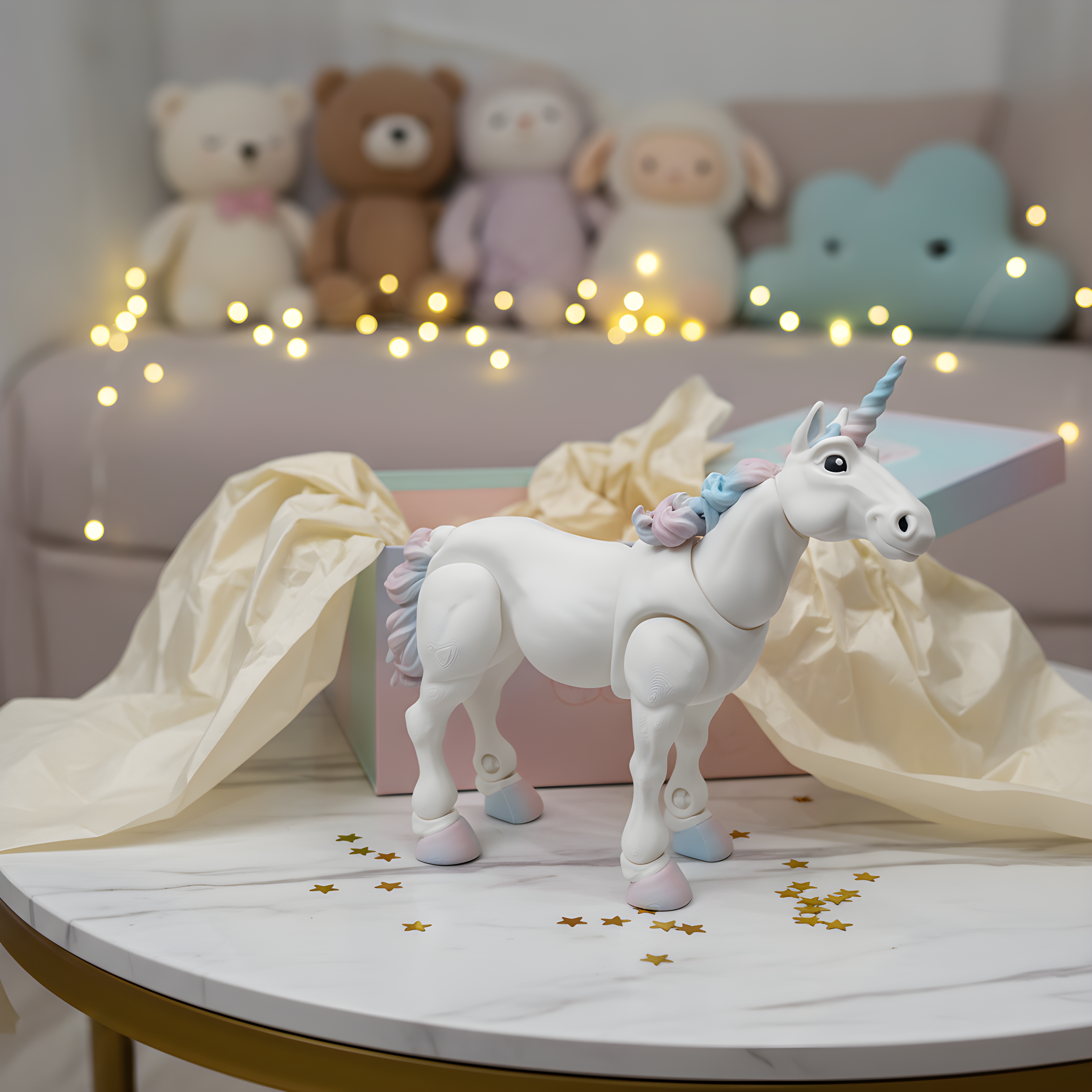 Unicorn Articulated Flexi Mythical Animal