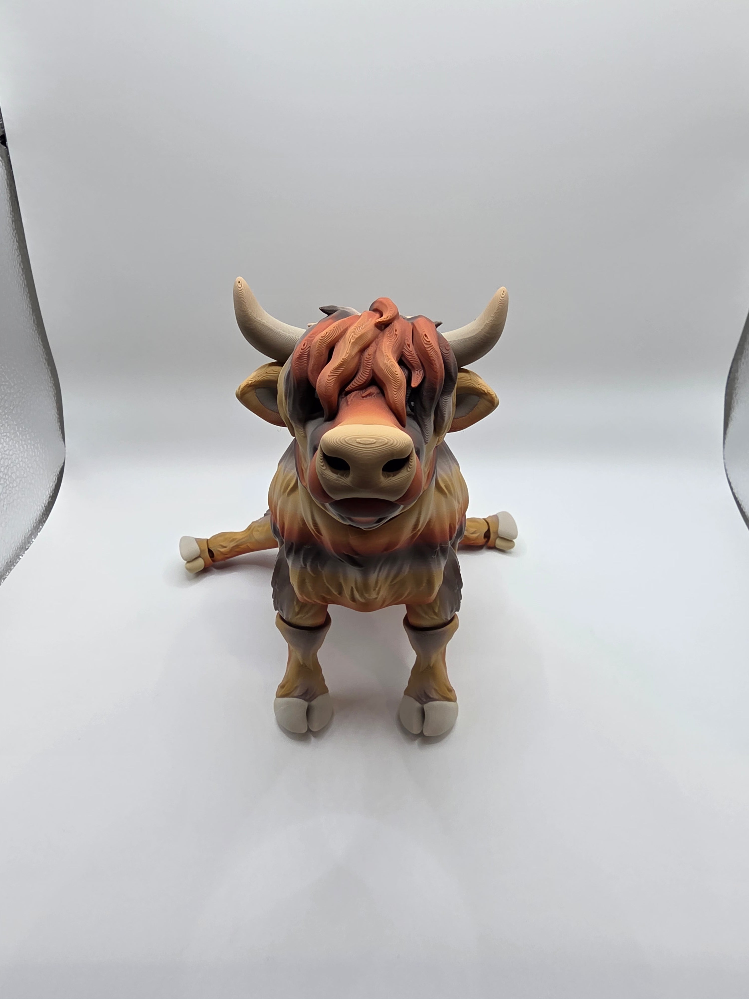 Highland Cow Articulated Flexi Farm Animal