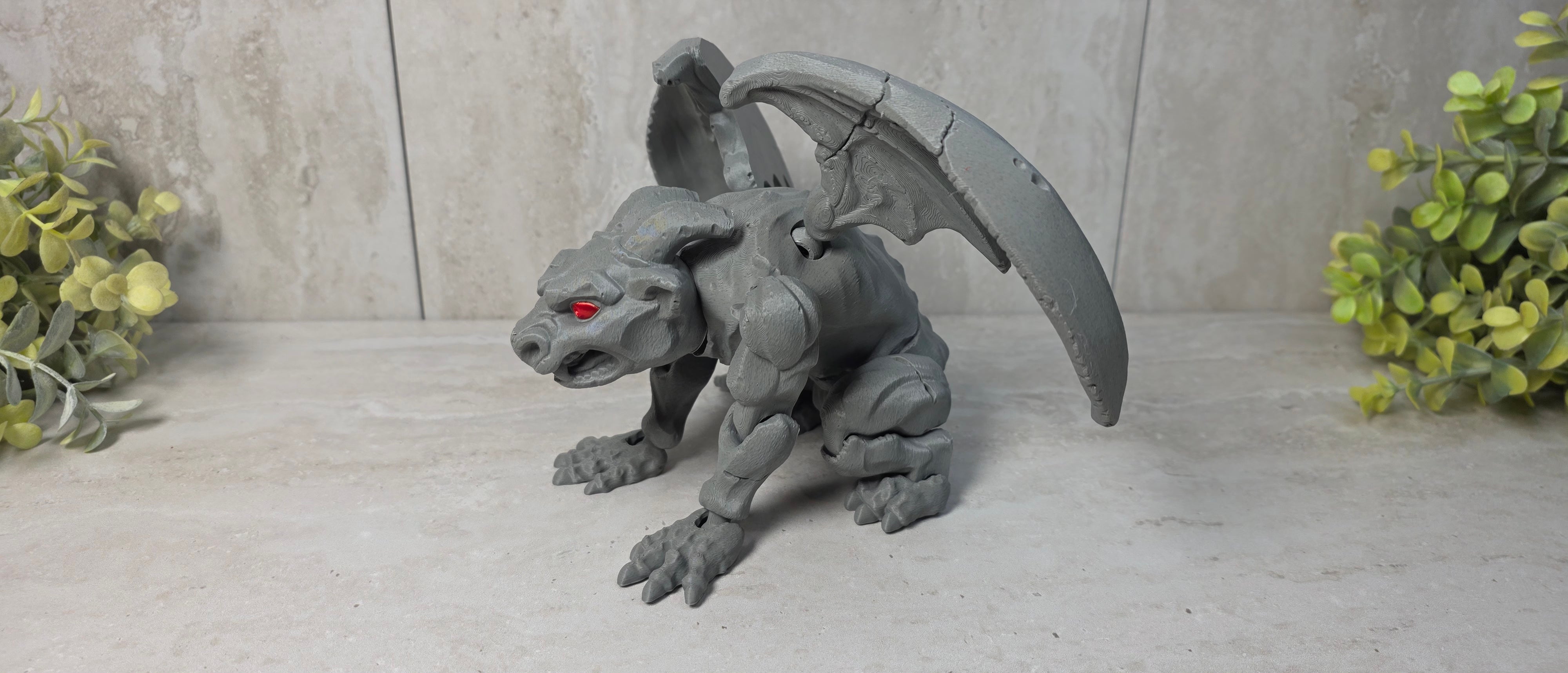 Gargoyle Statue - 3D Printed - Articulated