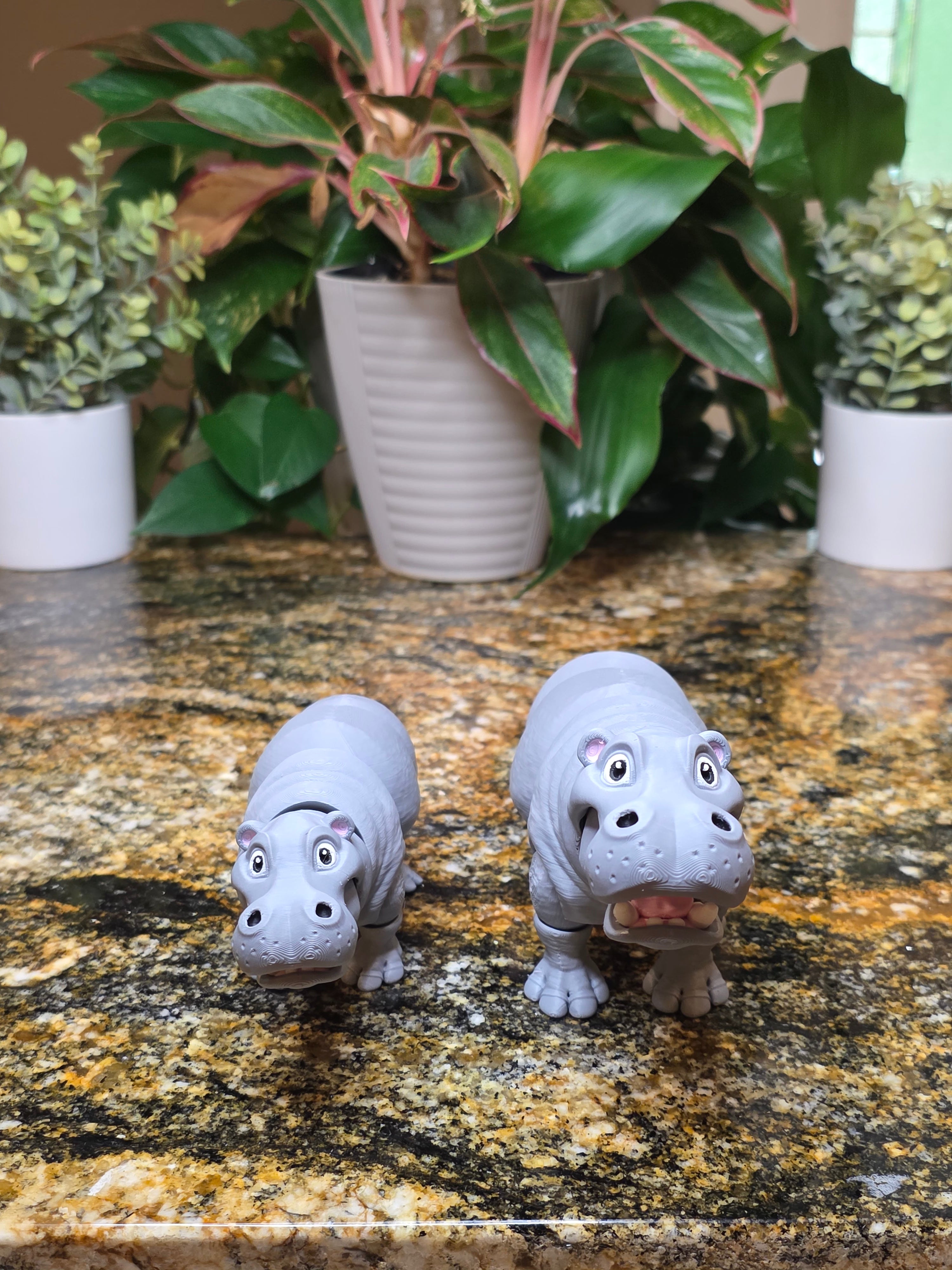 Hippo Flexi - Articulated Flexi Zoo Animal Toy
